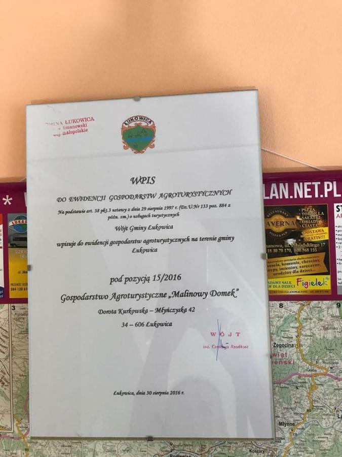 Malinowy Domek Mlynczyska Bagian luar foto